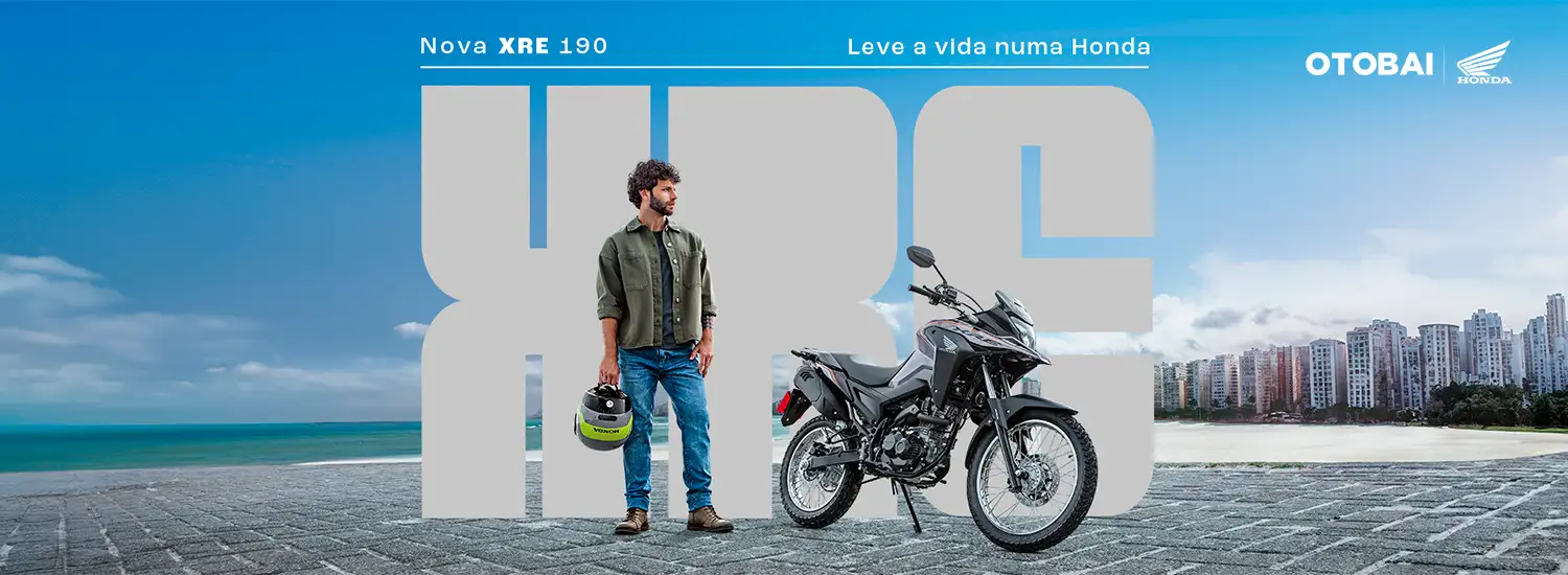 banner LANÇAMENTO - XRE 190